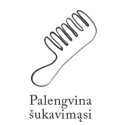 Palengvina šukavimąsi
