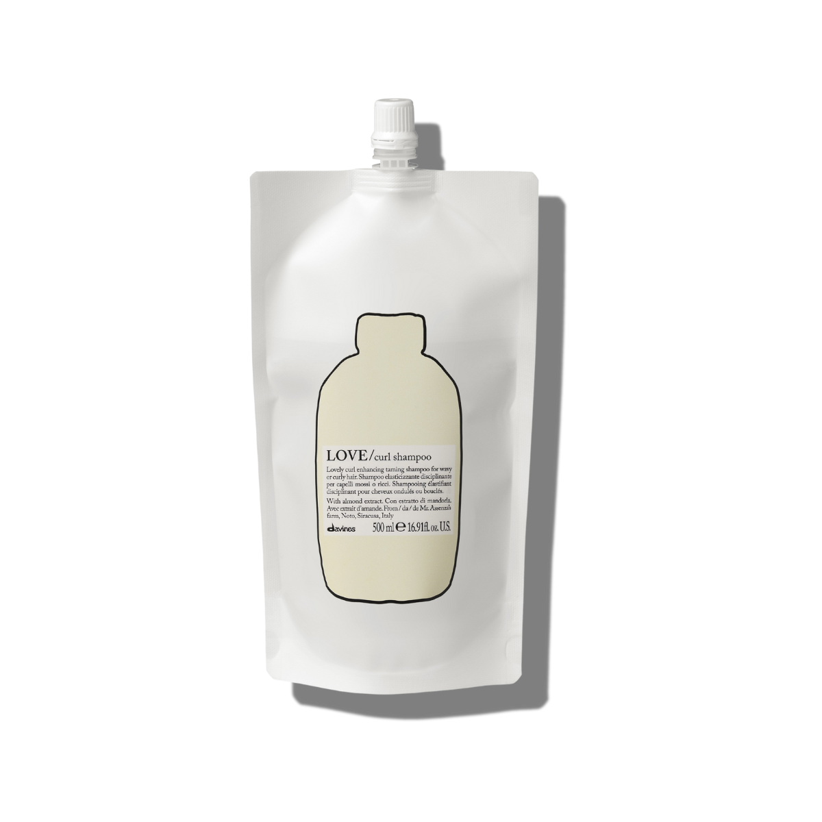 ŠAMPŪNO GARBANOTIEMS  PLAUKAMS PAPILDYMO MAIŠELIS